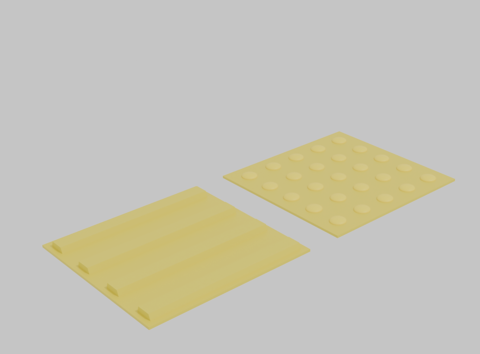Braille block (FBX model)