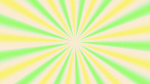 Green and Yellow, soft retro sunburst loop background