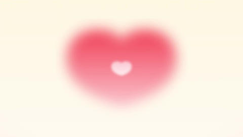 Soft Pink Heart with Glow on Light Background