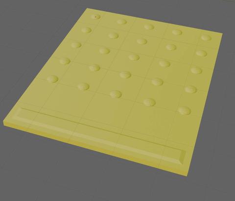 Dotted Tactile Paving with Guiding Lines
