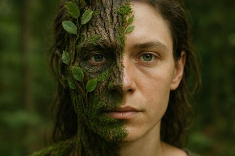 Nature Fusion Human Portrait