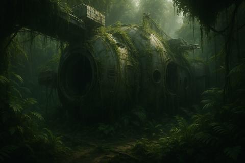 Overgrown Space Station Jungle