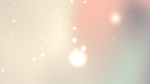 Blurry animation of an out of focus white and pink light with little white dots