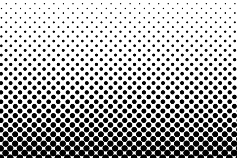 Circular black dot pattern with gradient effect