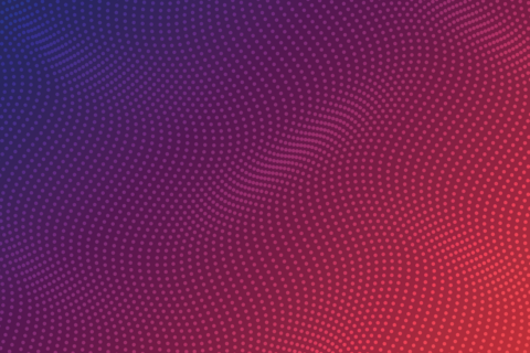 Gradient dot wave background in red and violet