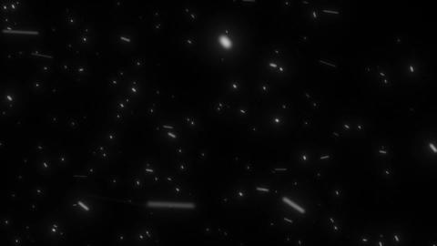 Particles blowing from the right