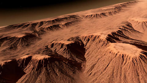 Mars exploration scene with rugged red t Live action footage 46115431 ...