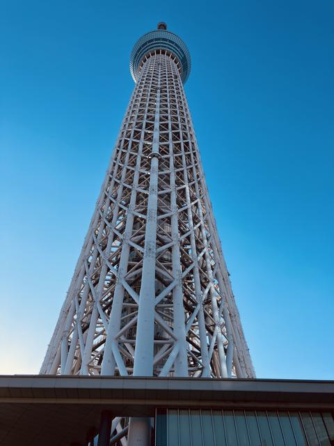 Skytree, daytime, low angle