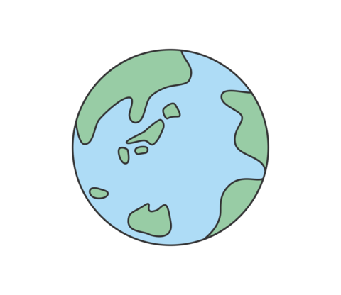 Earth icon illustration vector
