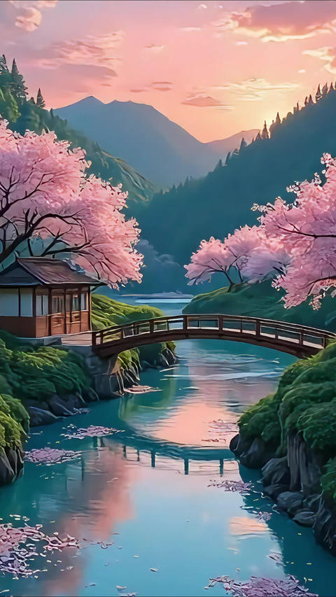Village nature animation