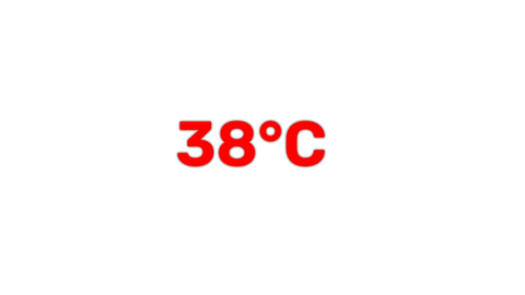0 to 100°C Temperature Global Warming Rise Powerful Animation. 4K Resolution