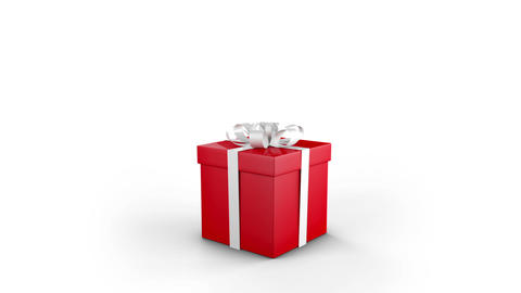 Gift Box Opens and hearts fly
