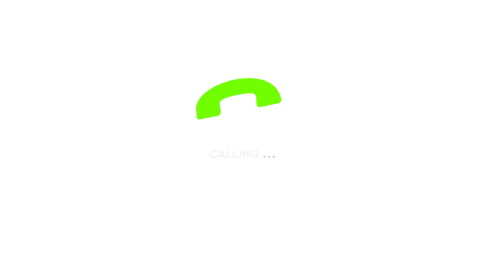Incoming Call Ring Icon Animation Alpha Transparent 4K