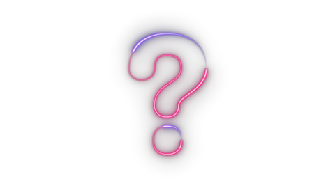 Question Mark Symbols Moving Animation Alpha Channel Background 4K