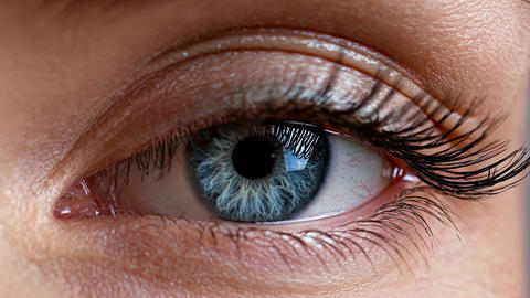 A Stunning CloseUp of a Beautiful Eye Featuring Long Lashes and Rich, Vibrant