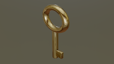 3D model of a simple key