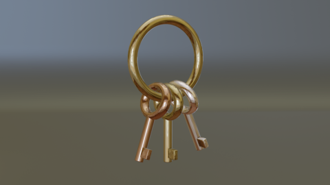 3D model of a simple key