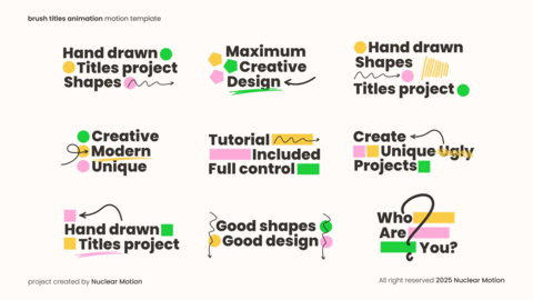 Shapes Text Animation (MOGRT)