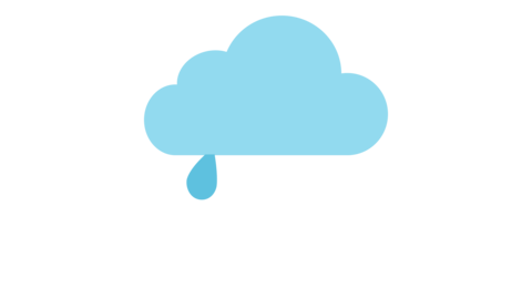 Looping Clouds And Rain Animation With Transparent Background