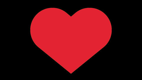 Heart pounding animation - transparent background