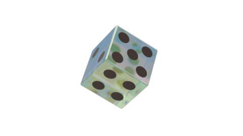 Looping 3d animated dice rotation with transparent alpha GIF 48072786 ...