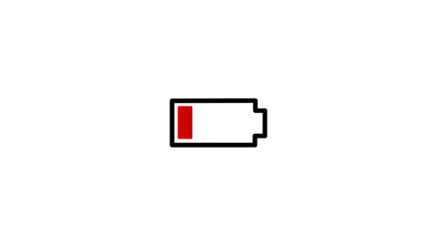Battery low icon animetion motion graphics