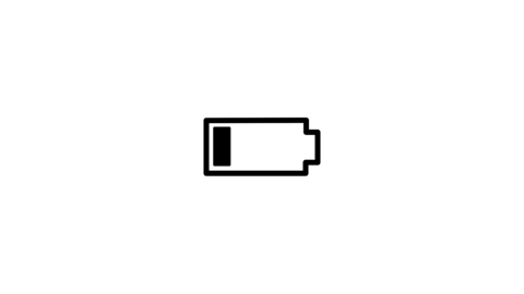 Battery low icon animetion motion graphics