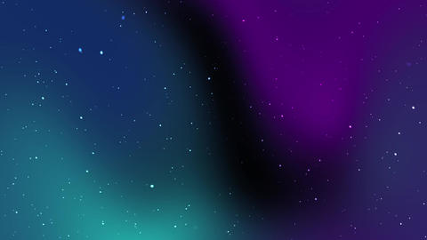 Purple blue gradient background features tiny white stars