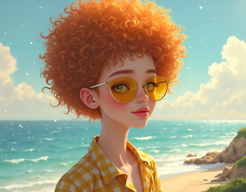 5portrait of a beautiful young woman