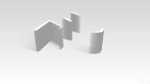 Elegant 3D Outline Horizontal Logo Reveal MOGRT 229