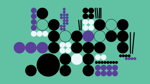 Bright circular design background