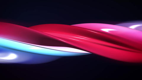 3d Render Fluid Background Animation with Colorful Swirling Liquid Line Design. Abstract Motion