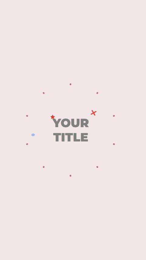 Minimal Elegant Title for Vertical Stories