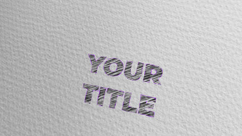 Scribble Jittery Text for Wide Screen