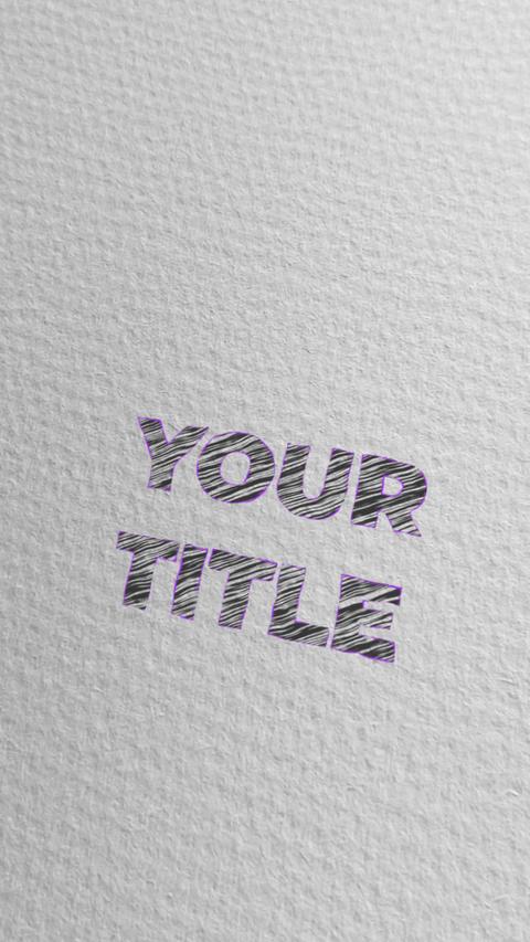 Scribble Jittery Text for Vertical Stories