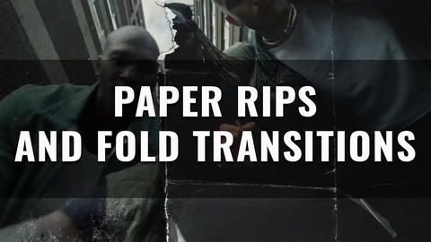 Paper Rips And Fold Transitions