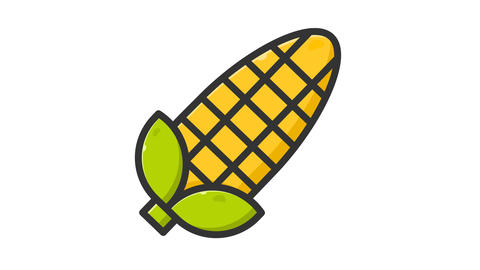 animated corn icon