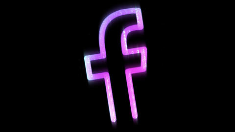 Dhaka Bangladesh - Tuesday, July 22, 2025 - Facebook logo animation on a simple black background