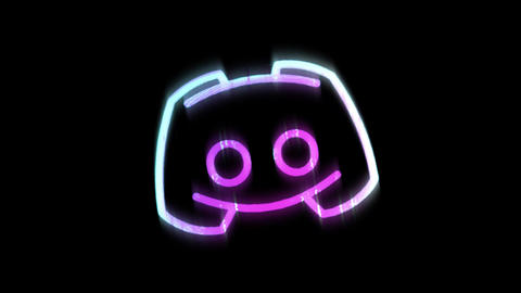 Dhaka Bangladesh - Tuesday, July 22, 2025 - Discord logo animation on a simple black background