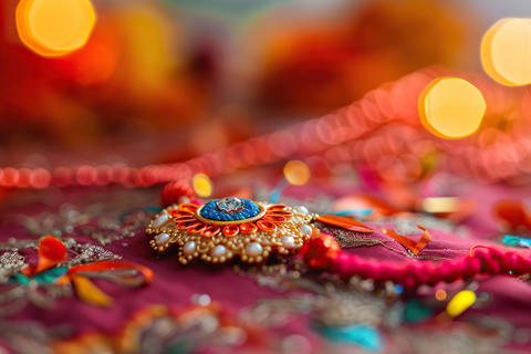 Holiday composition for happy celebrate Raksha Bandhan, abstract vivid