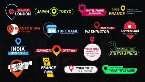 Modern Clean Location Titles