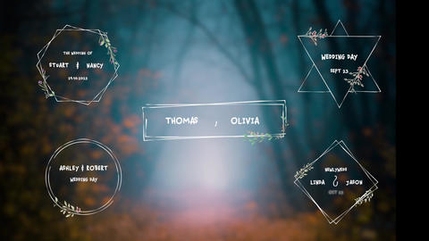 Geometric Wedding Titles