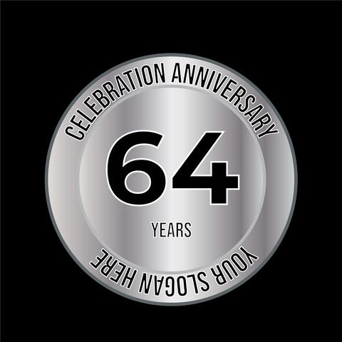 Anniversary Celebration Icon Vector Logo Design Template black and white stamp anniversary icon labe