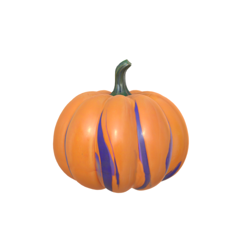 Purple orange pumpkin