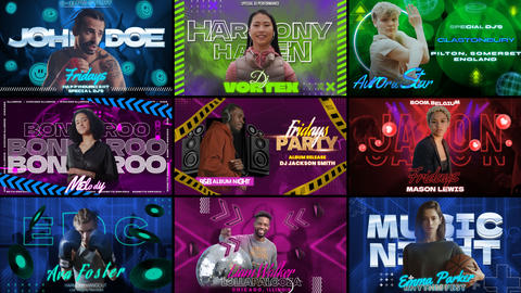 Neon Rhythm Freeze Frame Pack