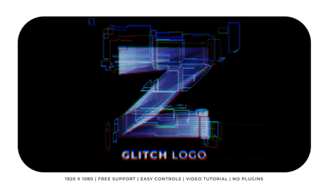 Retro Glitch Logo