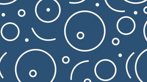 Circle line graphic blue background