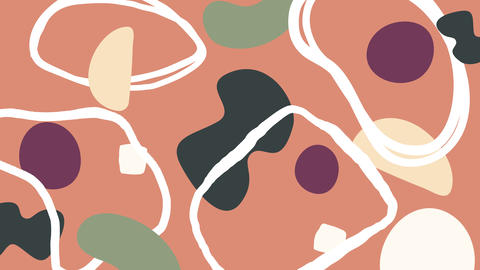 Peach doodle abstract background