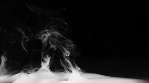 Abstract Black and White Smoke Spread Effect 06