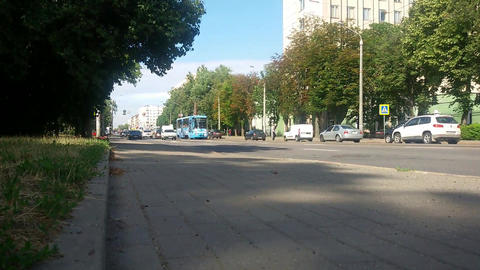Belarus, Minsk – June 25, 2018: the Movement of the tram on the street Yakub Kolas